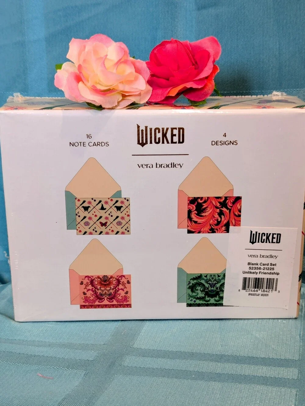 🆕 VERA BRADLEY 'Wicked' Blank Note Cards Boxed Set